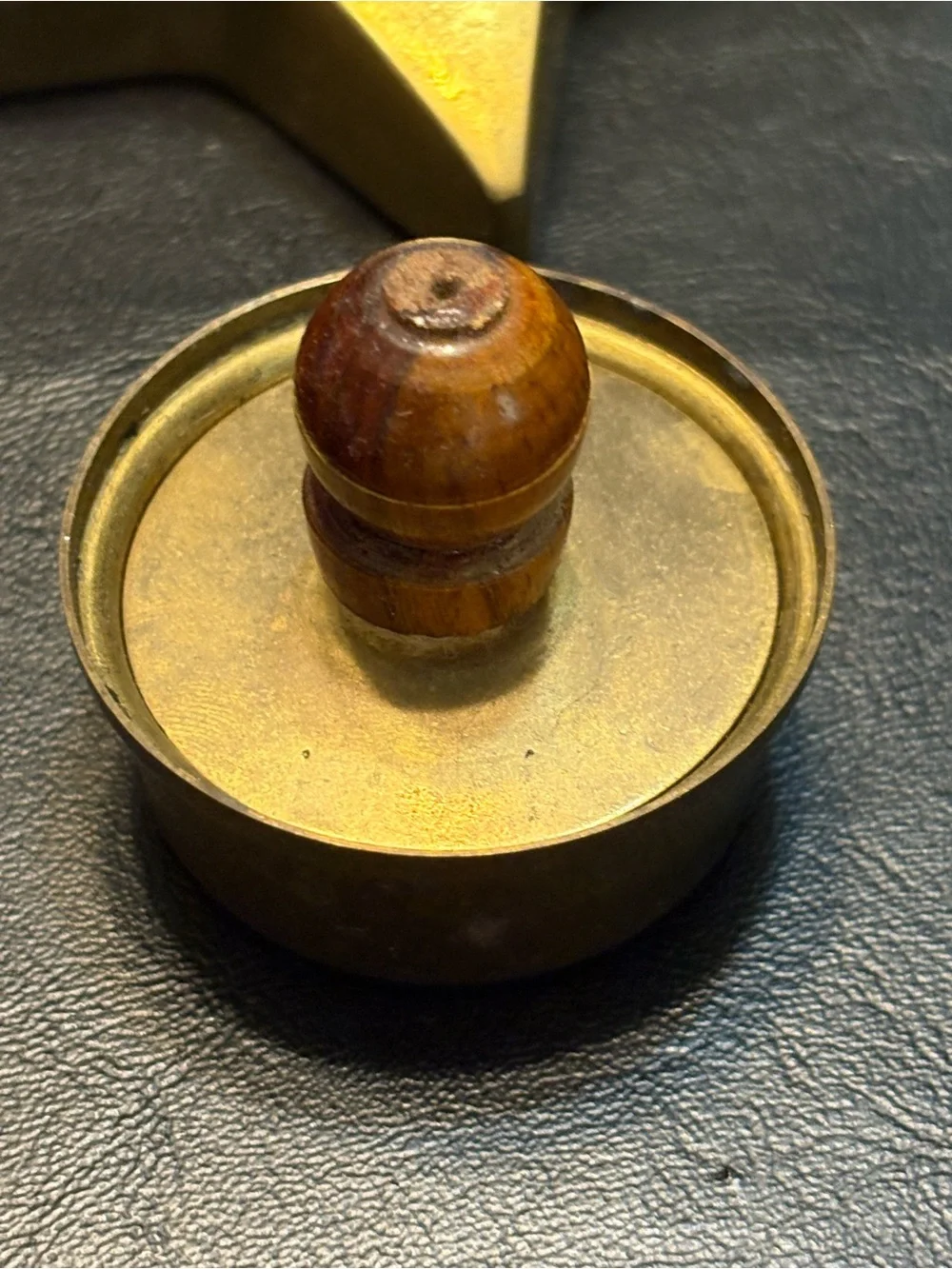 Brass Decorative Lot Brass Accents, - Gold metal bucket